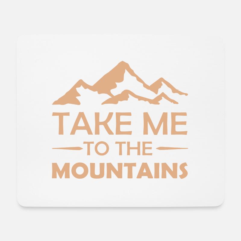 Bring mich in die Berge - Berge - Mousepad (Querformat) - Weiß