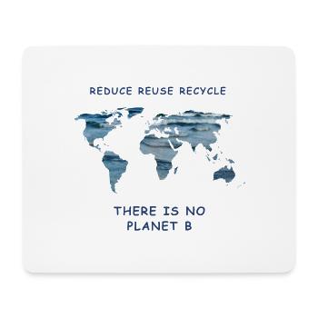 Marine protection reduce reuse recycle climate demo - Mouse Pad (horizontal) - white - Front