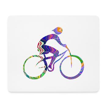 Radfahrer - Mousepad (Querformat) - Weiß - Vorne