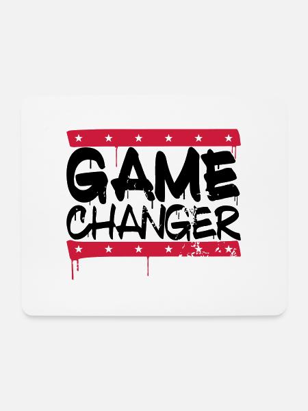 Game Changer - Mousepad (Querformat) - Weiß