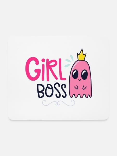 Girl Boss - Mouse Pad (horizontal) - white