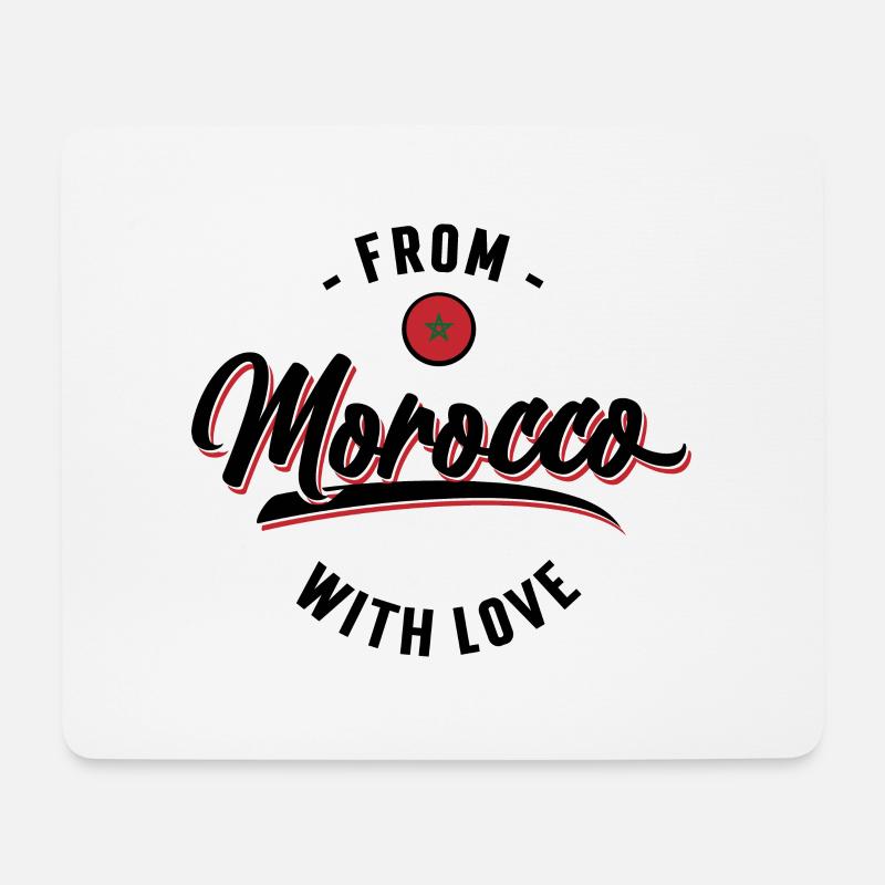 From Morocco with love - Mousepad (Querformat) - Weiß