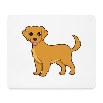 Golden Retriever - Mouse Pad (horizontal) - white - Front