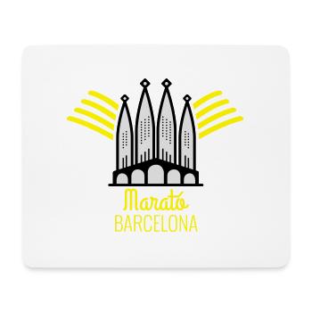 marathon de Barcelone - Tapis de souris (format paysage) - blanc - Devant