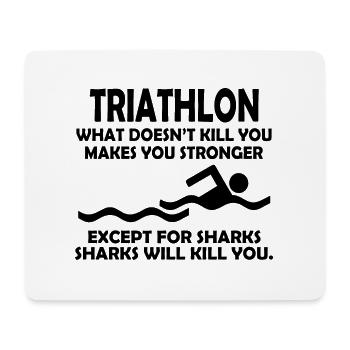 Triathlon Swim Bike Run - Mouse Pad (horizontal) - white - Front