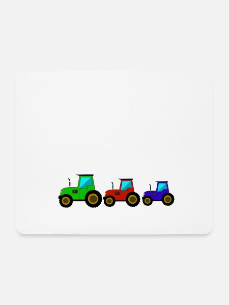 traktor liebe trecker - Mousepad (Querformat) - Weiß