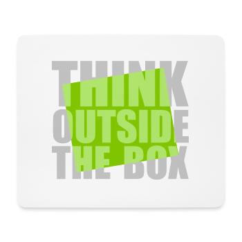 Green Think outside - Mouse Pad (horizontal) - white - Front