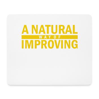 a natural way of improving your health - Mousepad (Querformat) - Weiß - Vorne