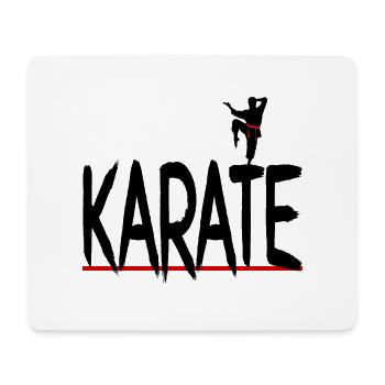 Karate rot - Mousepad (Querformat) - Weiß - Vorne