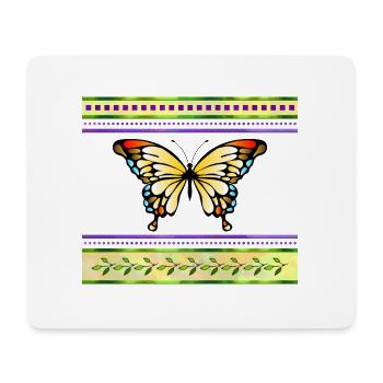 Schmetterling - Mousepad (Querformat) - Weiß - Vorne