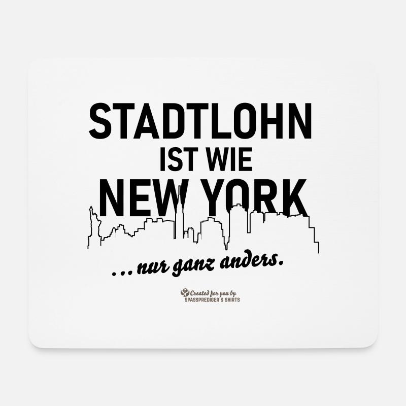 Stadtlohn ist wie New York - Mousepad (Querformat) - Weiß
