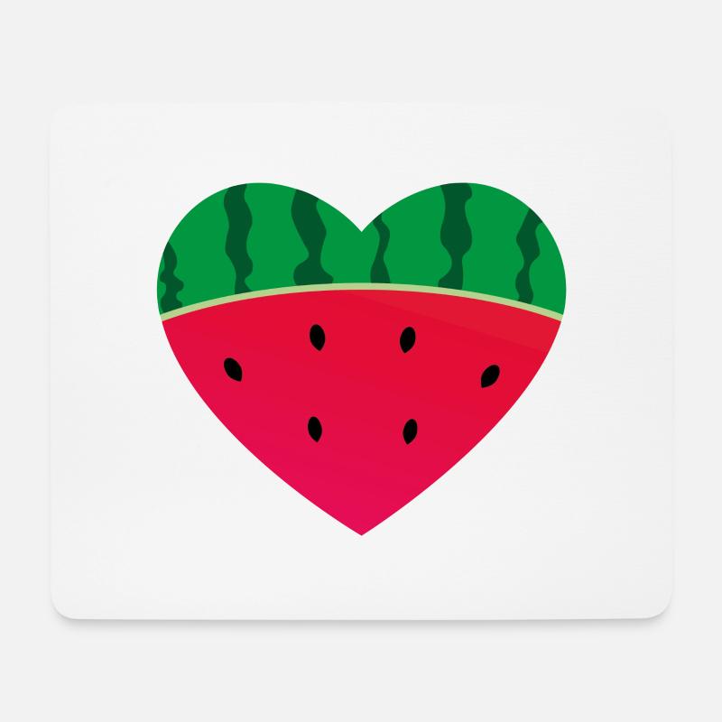 Melon Heart - Mouse Pad (horizontal) - white