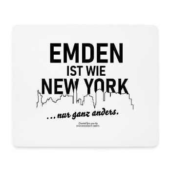 Emden - Mousepad (Querformat) - Weiß - Vorne