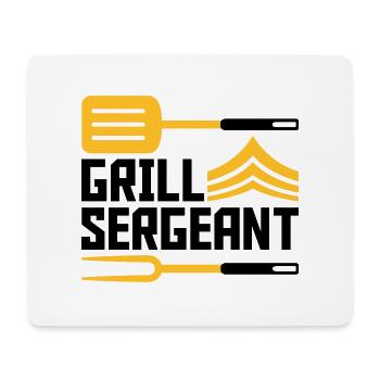 Grill Master Grill Sergeant BBQ - Mouse Pad (horizontal) - white - Front