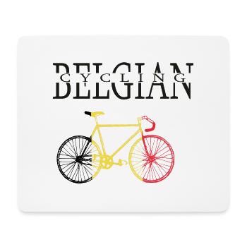 CYCLING IN BELGIUM - Mouse Pad (horizontal) - white - Front