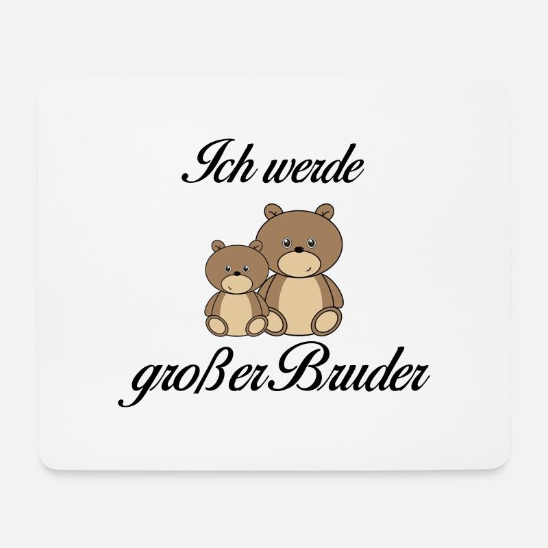 Großer Bruder - Mousepad (Querformat) - Weiß