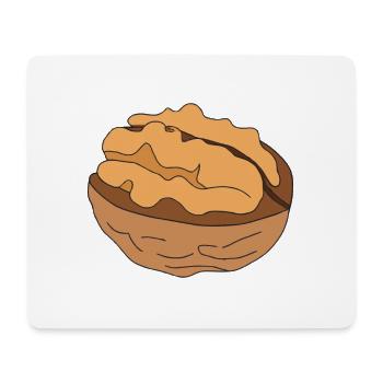Walnut Illustration Gift Idea Nut Lovers - Mouse Pad (horizontal) - white - Front