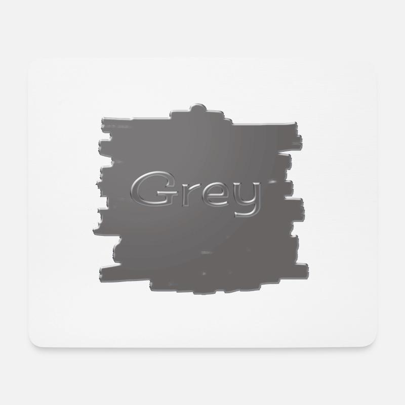 Grey - Mouse Pad (horizontal) - white