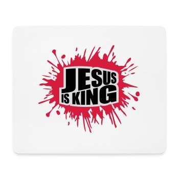 jesus is king Zitat - Mousepad (Querformat) - Weiß - Vorne