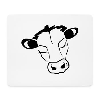 Schlafende Kuh Kuhliebhaber Bauer Geschenkidee - Mousepad (Querformat) - Weiß - Vorne