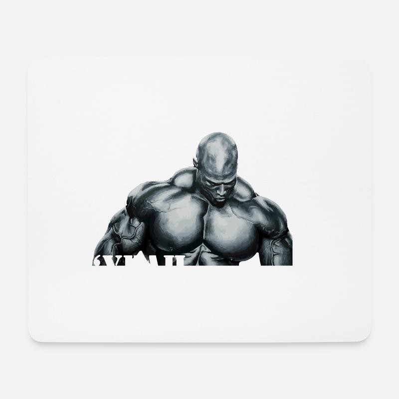 Ronnie Coleman Ja Kumpel Leichtgewicht, Ja Kumpel - Mousepad (Querformat) - Weiß