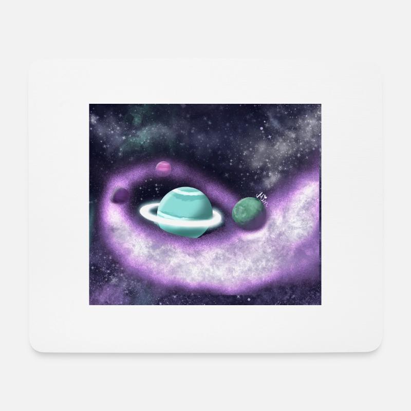 Verloren im Weltraum - Mousepad (Querformat) - Weiß