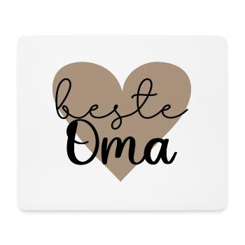 beste Oma - Mousepad (Querformat) - Weiß - Vorne