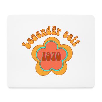 Legendär Seit 1970 Geboren Geburtstag - Mousepad (Querformat) - Weiß - Vorne