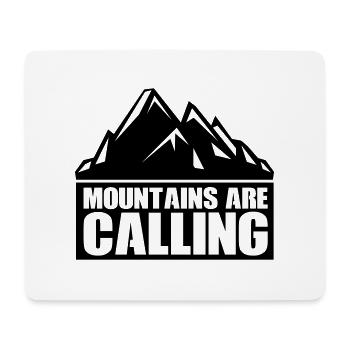 mountains - Mousepad (Querformat) - Weiß - Vorne