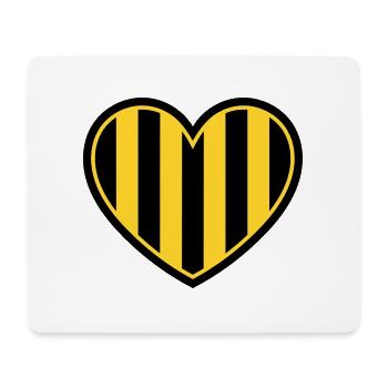 Rodent heart - Mouse Pad (horizontal) - white - Front