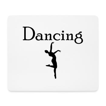 Danse Musique de danse - Tapis de souris (format paysage) - blanc - Devant