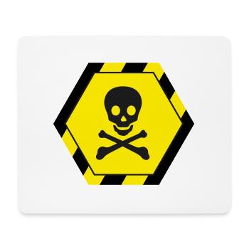 Totenkopf - Mousepad (Querformat) - Weiß - Vorne