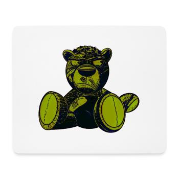 Creepy Teddy Green - Mousepad (Querformat) - Weiß - Vorne
