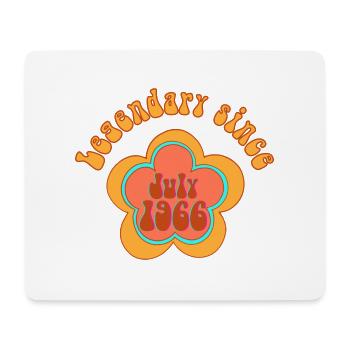 Legendär seit Juli 1966 Geburtstag Retro - Mousepad (Querformat) - Weiß - Vorne