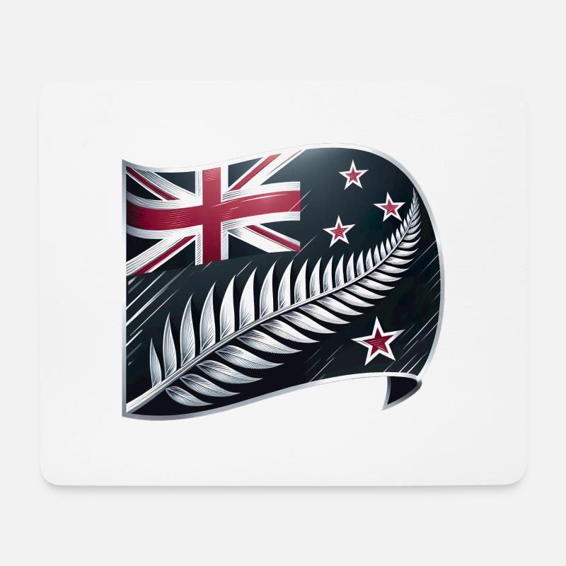Neuseeland Aotearoa Kiwi 1 - Mousepad (Querformat) - Weiß