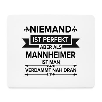 Mannheim Monnem Mannheimat - Mousepad (Querformat) - Weiß - Vorne