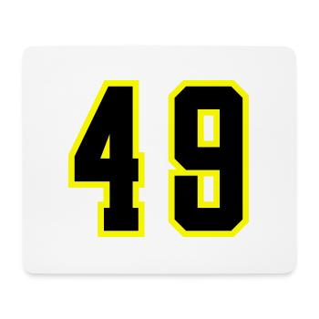 49 Number Leotard - Mouse Pad (horizontal) - white - Front