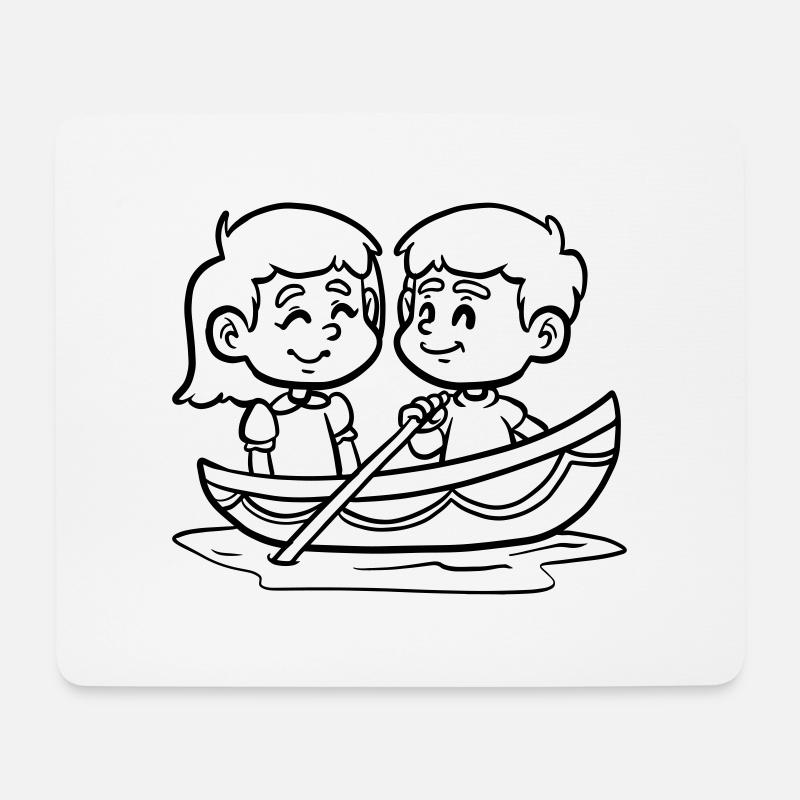 Segeln Süße Geschenk Geschenkidee - Mousepad (Querformat) - Weiß