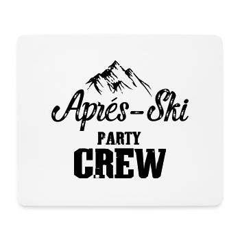 Apres Ski Party Crew - Mousepad (Querformat) - Weiß - Vorne