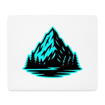 Mountain symbol nature - Mouse Pad (horizontal) - white - Front