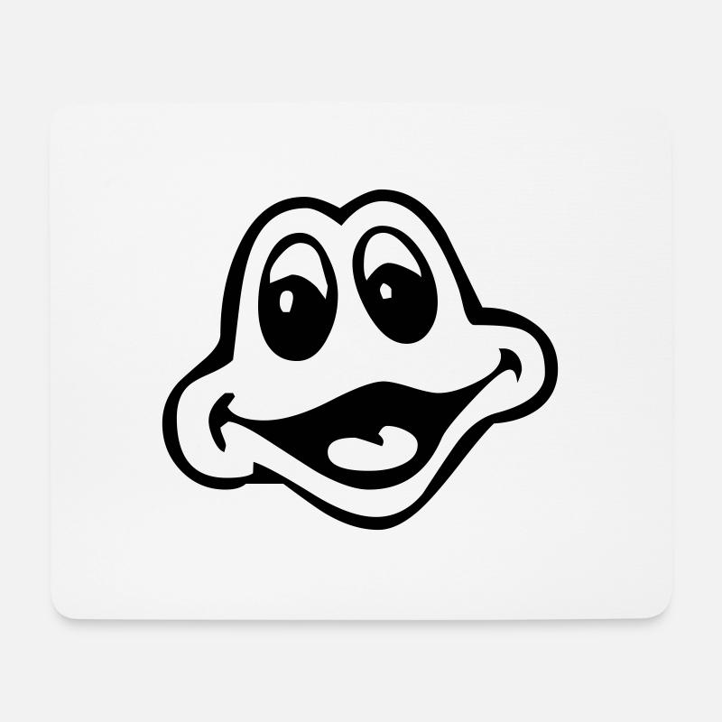 frog Frosch - Mousepad (Querformat) - Weiß