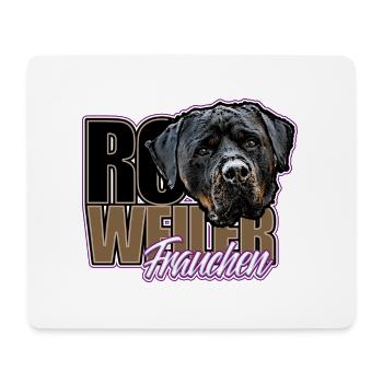 Rottweiler Frauchen - Mousepad (Querformat) - Weiß - Vorne