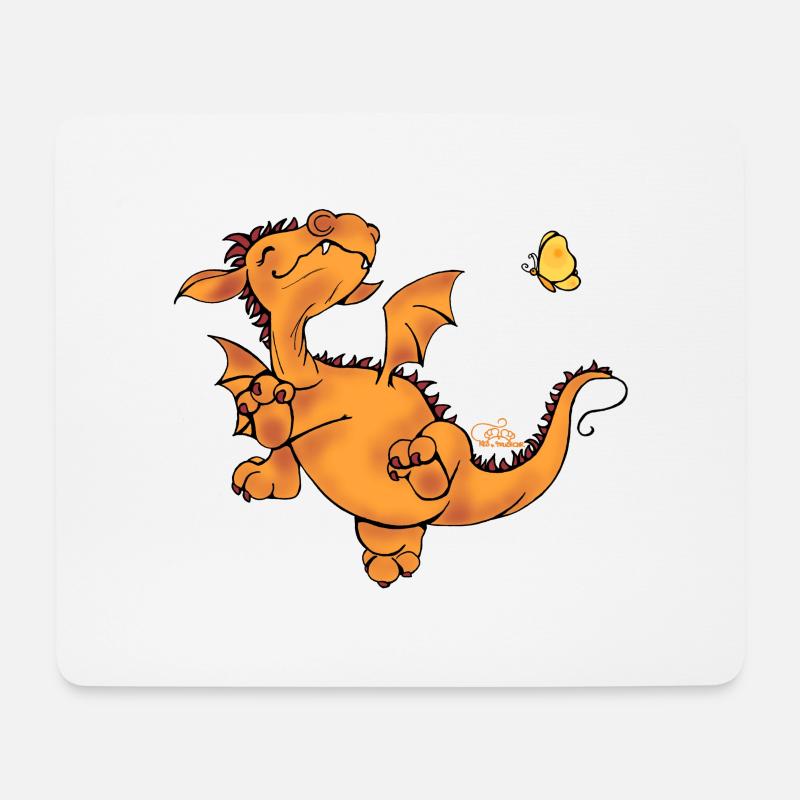Flugdrache - Mousepad (Querformat) - Weiß