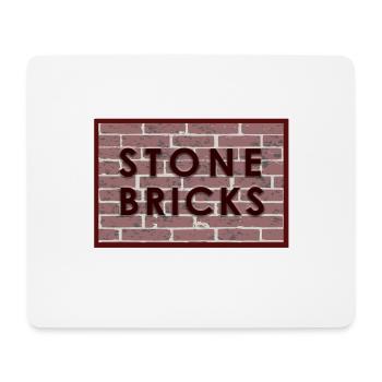 stone bricks - Backsteine - Mousepad (Querformat) - Weiß - Vorne