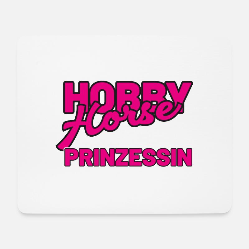 Hobby Horse Prinzessin - Mousepad (Querformat) - Weiß
