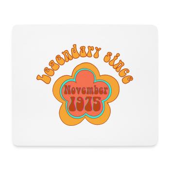 Legendary since November 1975 Birthday Retro - Mouse Pad (horizontal) - white - Front