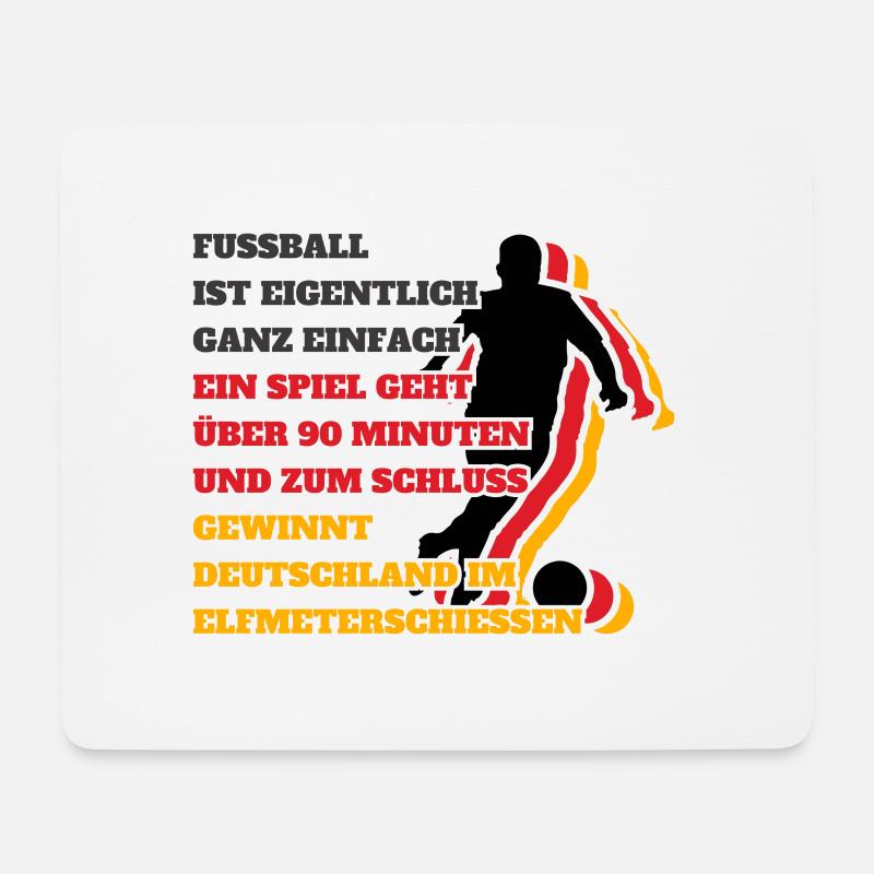 Fußballspruch EM 2024 Deutschland Europameister - Mousepad (Querformat) - Weiß