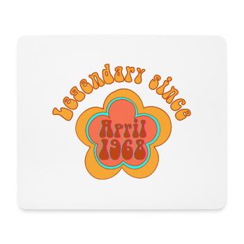 Legendary since April 1968 Birthday Retro - Mouse Pad (horizontal) - white - Front
