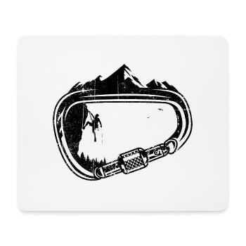 Pics du mousqueton - Tapis de souris (format paysage) - blanc - Devant