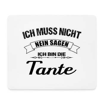 Tante - Mousepad (Querformat) - Weiß - Vorne